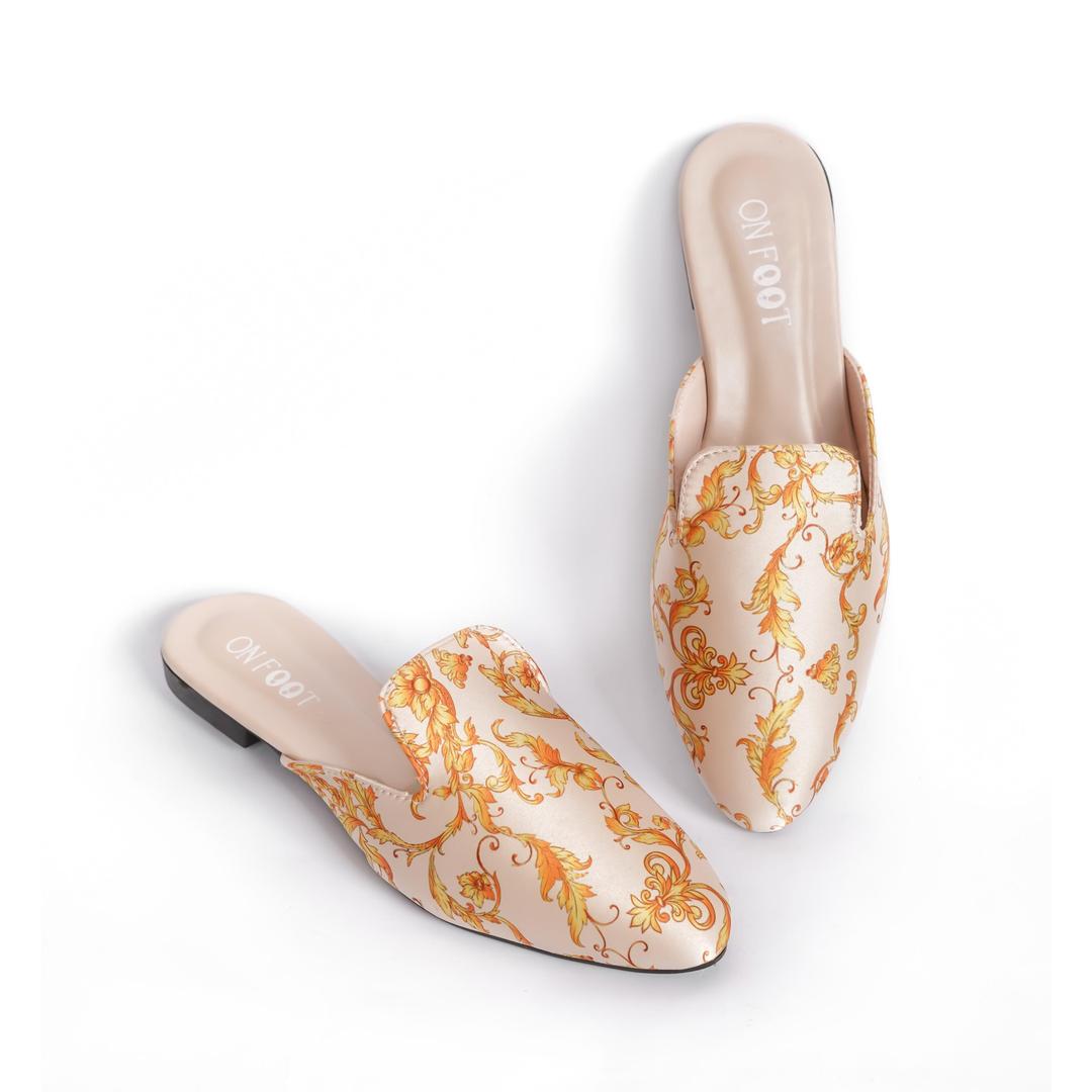 Women's Fabric Fancy Mules